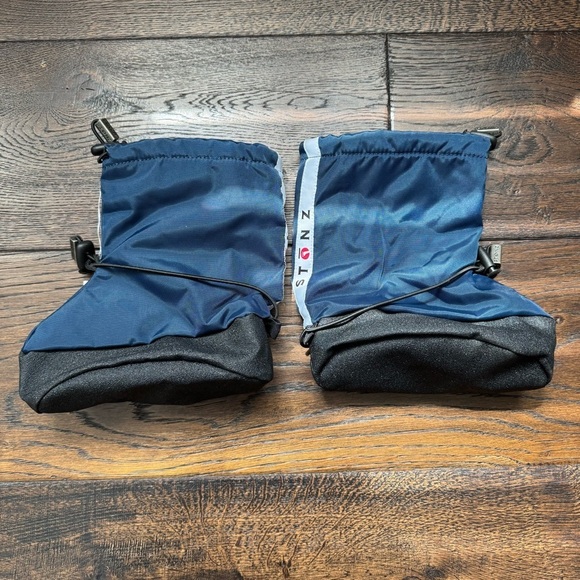 Stonz Blue and Black Baby Booties - Picture 2 of 5